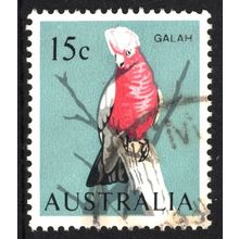 AUSTRALIA 1966: BIRDS DEFINITIVES - 15c GALAH USED (G2)