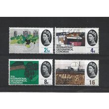 GB.20th Int Geographical Congress set of 4.Phosphor Issue.Mounted Mint.Jul25