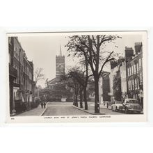 Church Row and St John's Parish Church Hampstead Postcard RP London