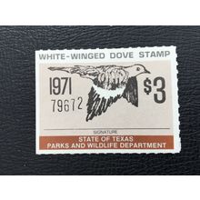 ICOLLECTZONE US Texas 1971 White Dove Hunting Stamp XF NH