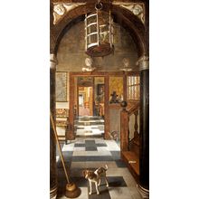 Samuel van Hoogstraten 1627 View of corridor Poster Canvas Movie Film Print A0 A