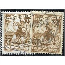 1952 Michel 683I+683II - #2 fine used (o)/cancelled - with and without signature