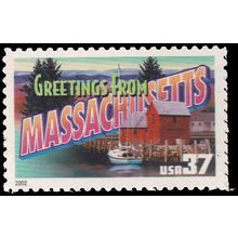 3716 37c Massachusetts Fine MNH V2798