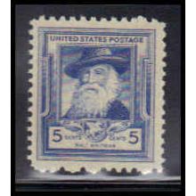 867 5c Walt Whitman Fine MNH KA2860