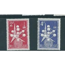 belgium stamps sg1596 sg 1598 2 from set of 4 brussels exhibition