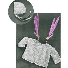 Rare! Vintage Baby Knitting Pattern Shetlands Exquisite Lace Matinee Coat 0-4ms