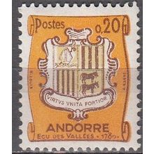 Andorre Français 1961 Michel 167 Neuf ** Cote (2008) 0.50 € Armoirie