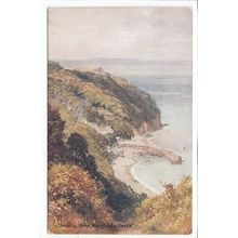 Clovelly from the Hobby Drive Devon A & C Black Art Postcard 32a