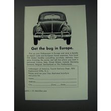 1963 Volkswagen Bug Ad - Get the bug in Europe