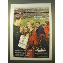 1963 Viceroy Cigarettes Ad - The Taste That's Right