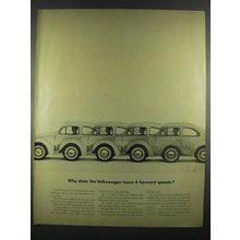 1963 Volkswagen Bug Ad - 4 Forward Speeds