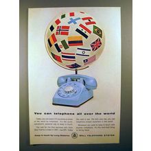 1964 Bell Telephone Ad - Telephone All Over the World