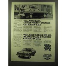 1975 Chevrolet Vega Notchback Ad - Lowest-Priced
