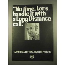 1975 Bell Long Distance Ad - No Time Lets Handle It