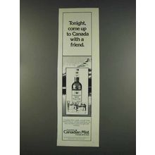1977 Canadian Mist Whisky Ad - Come With Friend