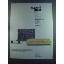 1982 Saporiti Italia Model Longsoft Couch Ad - Missoni