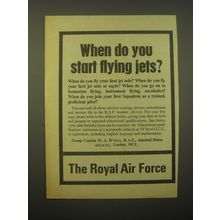 1966 The Royal Air Force Ad - When do you start flying jets?