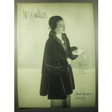 1948 Maximilian Furs Ad - The beloved little coat in black Alaska Sealskin