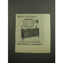 1952 Union-National Consulate Dresser Advertisement