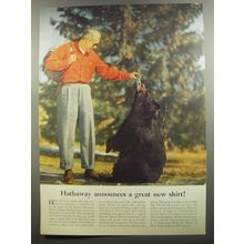 1952 Hathaway Shirts Ad - Hathaway announces a great new shirt