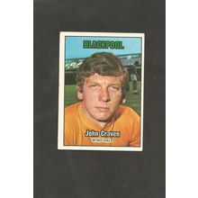 A&BC Orange Back Football 1970-71 #136 John Craven Blackpool