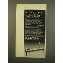 1961 Lloyds Furniture Advertisement - A very special coffee table