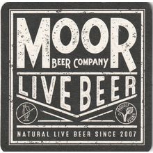 BEER MAT - MOOR BEER COMPANY - LIVE BEER - (Cat No 007) - (2022)