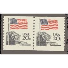 1895a 20c U.S. Flag Fine MNH SG CNP Left 4 V0084