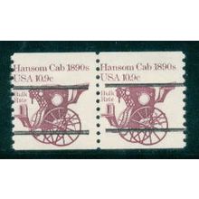 1904a 10.9c Hansom Cab Barely Clears MNH Dry Gum Gap Pair PreCnx W0097