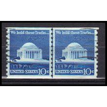 Used 1520 10c Jefferson Memorial Very Fine CLP PA0144
