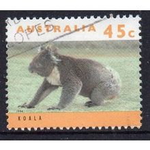 Australia 1994 Koalas and Kangaroos Definitive - Lone Koala 45c Sheet Used
