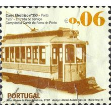 PORTUGAL, RAIL, Electric tram 1927, brown 2008, 0.06, #3