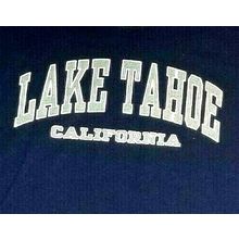 Lake Tahoe California T-Shirt Size 4XL Dark Blue Souvenir Vintage (T8E)