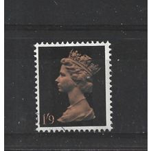 GB.SG744 1s 9d Dull Orange and Black.Fine Used.Jul25
