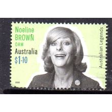 AUSTRALIA: 2020, LEGENDS OF COMEDY, NOELINE BROWN, USED SHEET STAMP 694/719