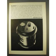 1963 Western Electric Telephone Ad - Reliability