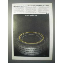 1966 Mobil Golden Circle Tire Ad - Most Luxurious