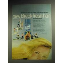 1970 Breck Fresh Hair Instant Shampoo Ad - Keeps Clean