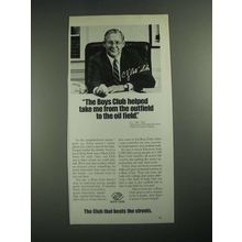 1987 Boys Club Ad - C.J. Pete Silas