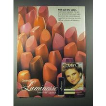 1987 Cover Girl Luminesse Nailcolor Ad - Christie Brinkley - Roll Out the Satin