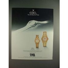 1987 Ebel 1911 Watch Ad - Ebel The Architects of Time!