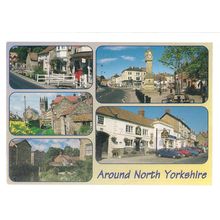 AROUND NORTH YORKSHIRE. multiview. unused postcard by E T W Dennis =