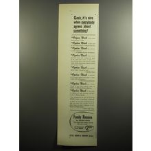 1951 Little, Brown & Co. Book Ad - Family Reunion by Ogden Nash