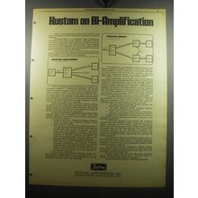 1975 Kustom Electronics Bi-Amp Systems Ad - Kustom on Bi-Amplification