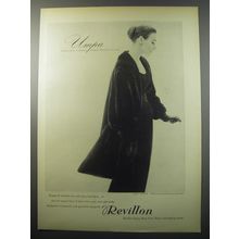 1955 Revillon Umpa Mink Fur Coat Ad - Umpa World's Finest Dark Ranch Mink