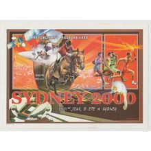 Madagascar 2000 Mi. Bl. 309 Sydney Jeux Olympiques Cheval Pferd IMPERF ND