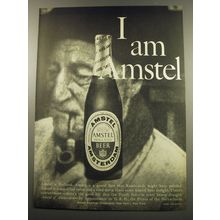 1960 Amstel Beer Ad - I am Amstel