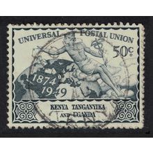 KUT 75th Anniversary of UPU 50 cents 1949 Canc SG#161