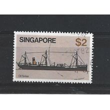 Singapore.SG374 $2 Murex (tanker).Fine Used.Jun25a