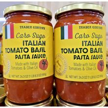 Trader Giotto's Caro Sugo Italian Tomato Basil Pasta Sauce 24.3oz (2 Bottles)
